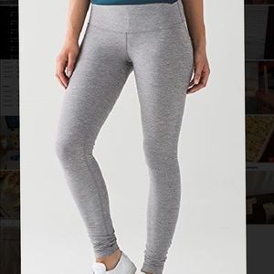Grey lululemon leggings full length